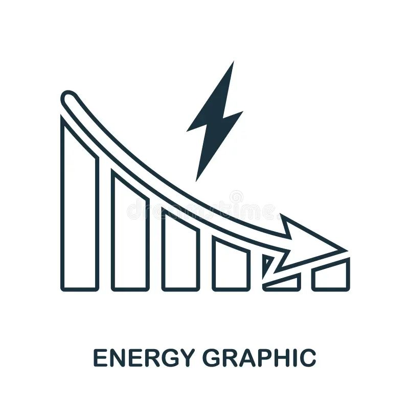 Efficiency Decrease Graphic Icon Monochrome Style Design From Diagram - Premium Sunset Design Gallery - Desktop