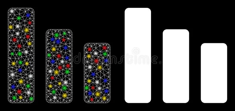 Flare Mesh 2d Point Chart Icon With Flash Spots Vector Image - Nature Images - Stunning Mobile Collection