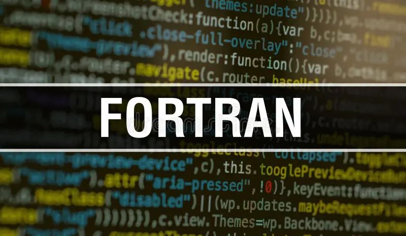 Fortran Programming Language Learning Concept On The Laptop Screen Code Programming Command - Best Colorful Photos in 8K