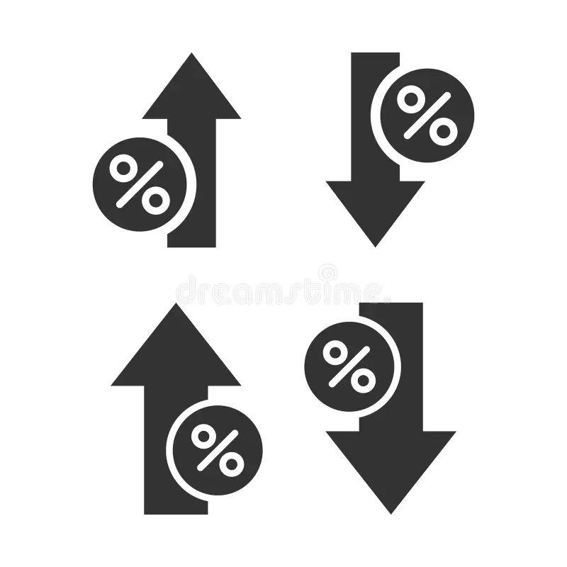 Rapid Percent Decrease Stock Illustration Illustration Of Dept 6708466 - Download Elegant Colorful Design | 8K