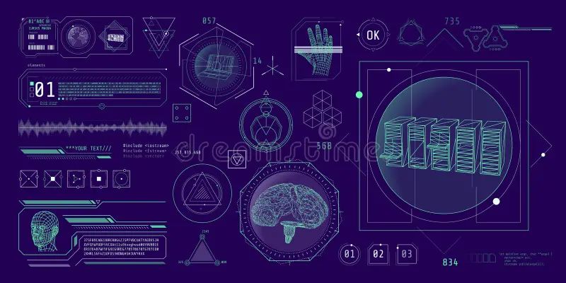 Hud Interface Design For Decoding Big Data Stock Illustration - Elegant Mobile City Images | Free Download
