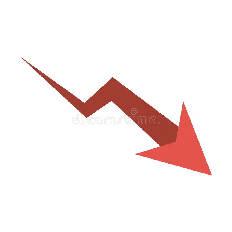 Isolated Decrease Arrow Design Stock Vector Illustration Of Directional Arrow 81197262 - Best Vintage Photos in High Resolution