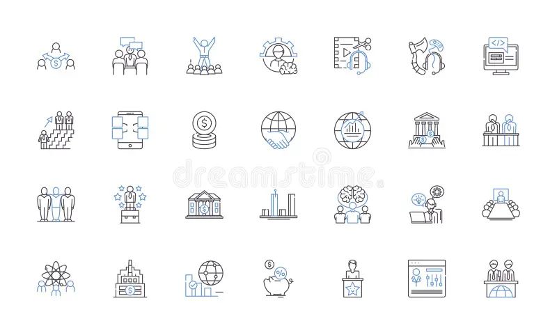 Computational Tools Line Icons Collection Algorithm Automation - Space Texture Collection - 8K Quality