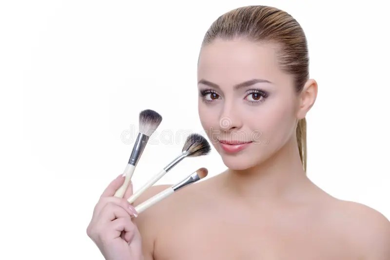 Make-up issues stock photo. image of model, white, makeup