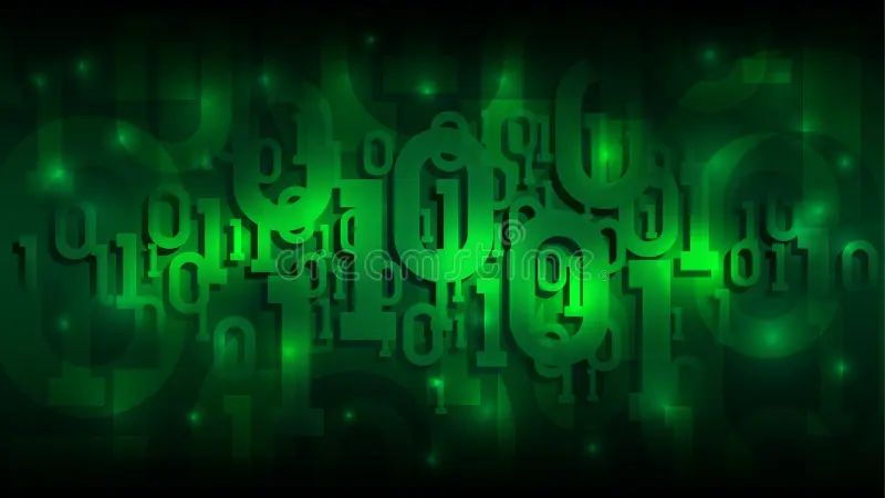 Matrix Green Background With Binary Code Shadow Digital Code In - Vintage Images - Professional Desktop Collection