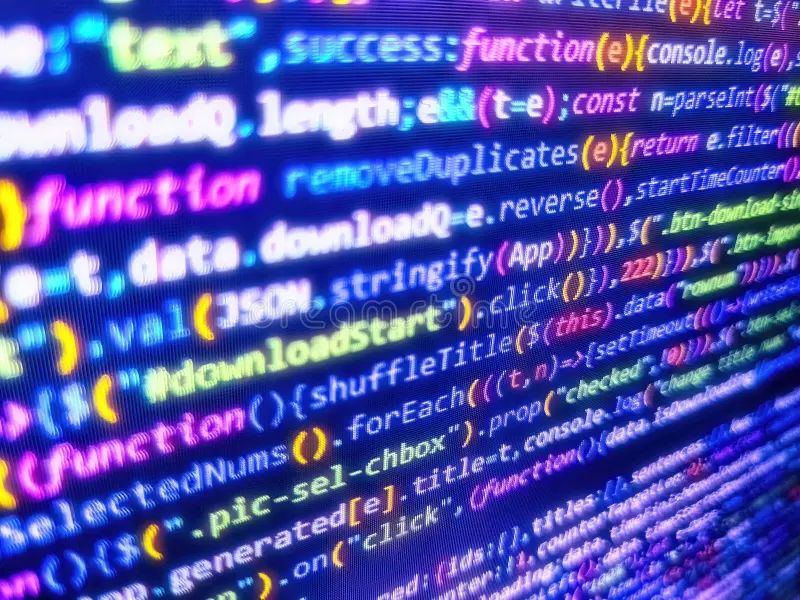 Binary Computer Code Background Abstract Mobile App Building Monitor - Best Colorful Patterns in Retina