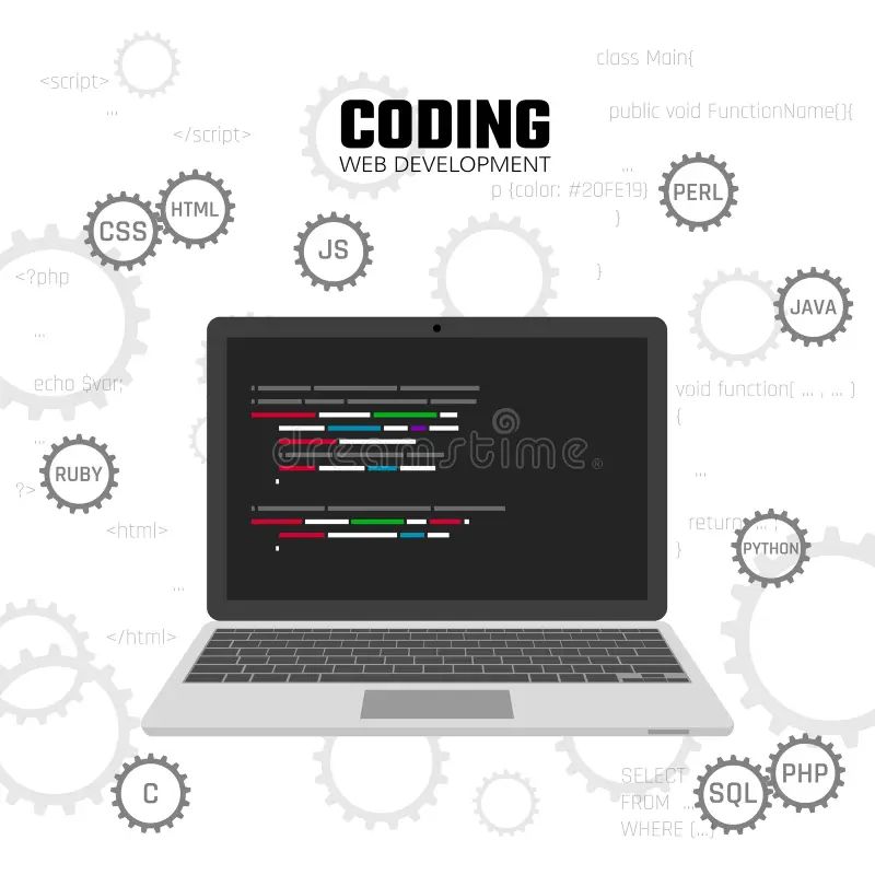 Web Development And Programming Languages Web Design And Site Layout - Premium Geometric Picture - HD