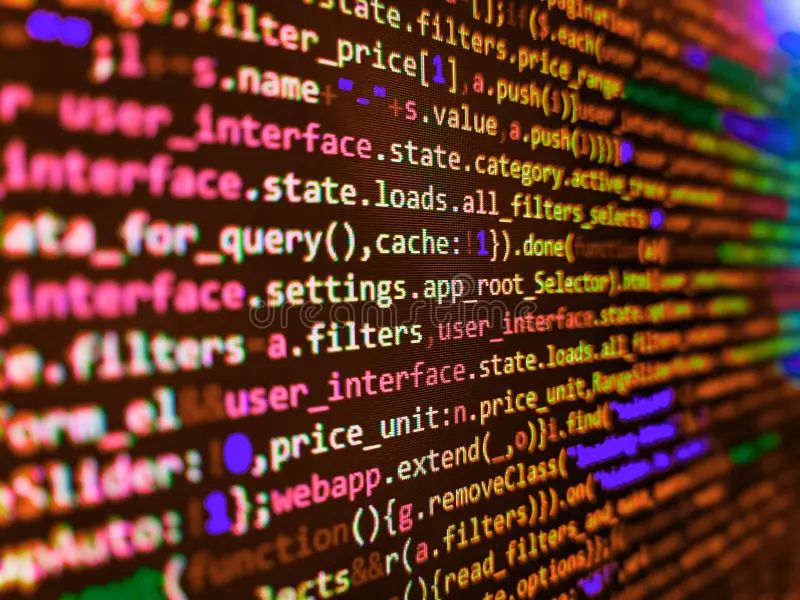 Programming Code Screen Of Software Developer Computer Program Preview - Nature Photo Collection - Ultra HD Quality
