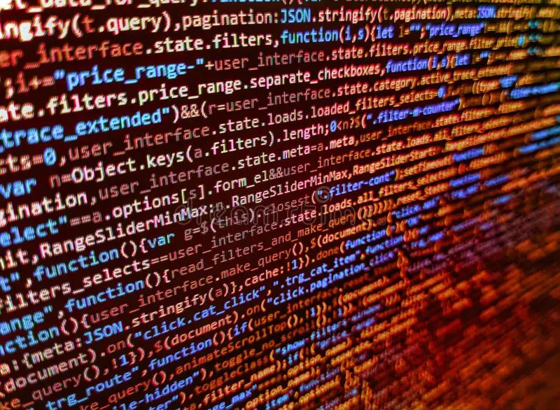 Web Developer Html Code With Css On Screen Modern Web Development Background Closeup Of Web - Light Pattern Collection - High Resolution Quality