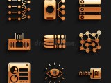 Set Binary Code Artificial Intelligence Ai Neural Network Computer