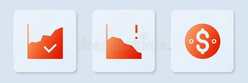 Set Laptop With Dollar Financial Growth Decrease Vector Image - Download Stunning Light Texture | High Resolution