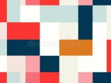 Simple Geometric Pattern Design With Basic Geometry Forms Stock