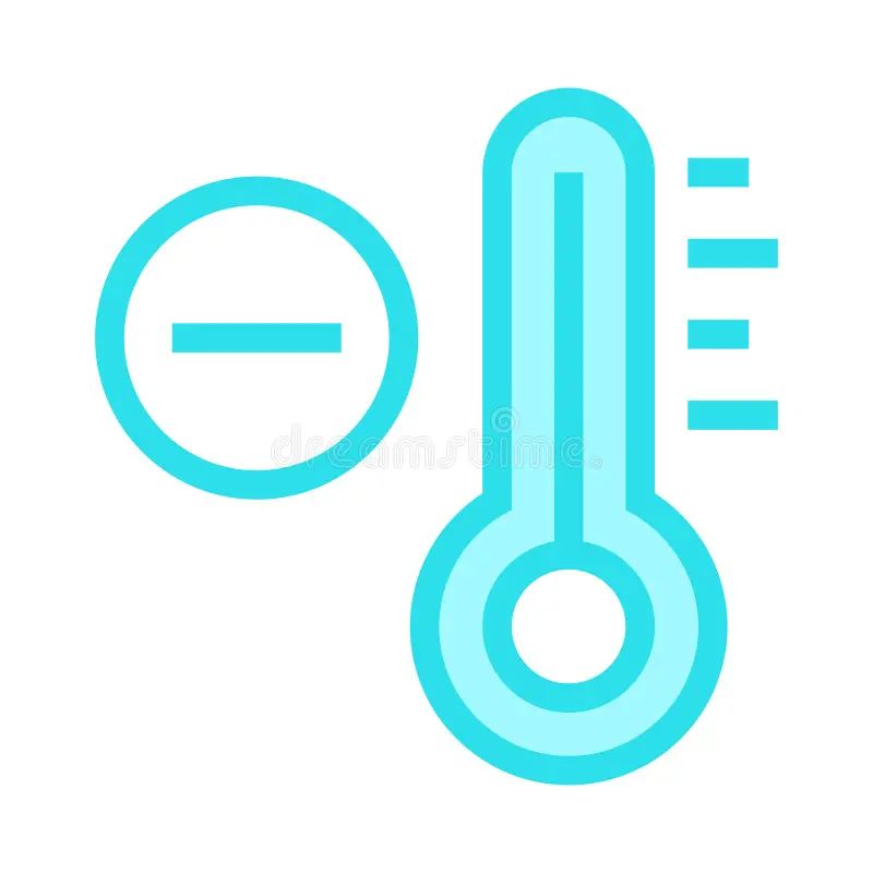 Color Illustration Icon For Temperature Decrease Temperature And Weather Stock Vector - Creative Colorful Art - Full HD