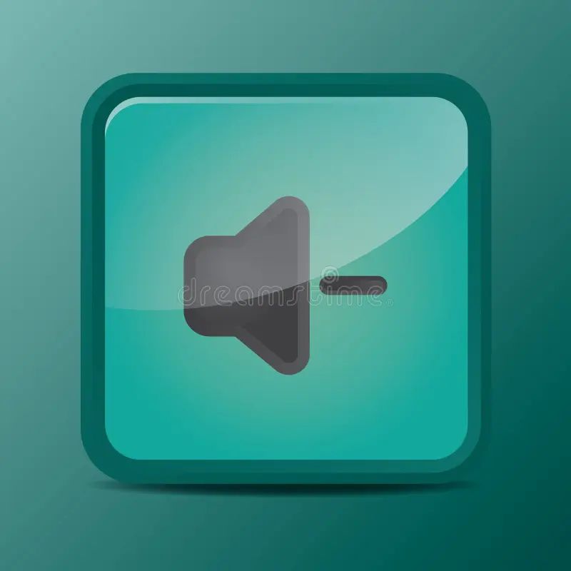 Increase And Decrease Volume Button Vector Illustration Decorative - Light Background Collection - 8K Quality