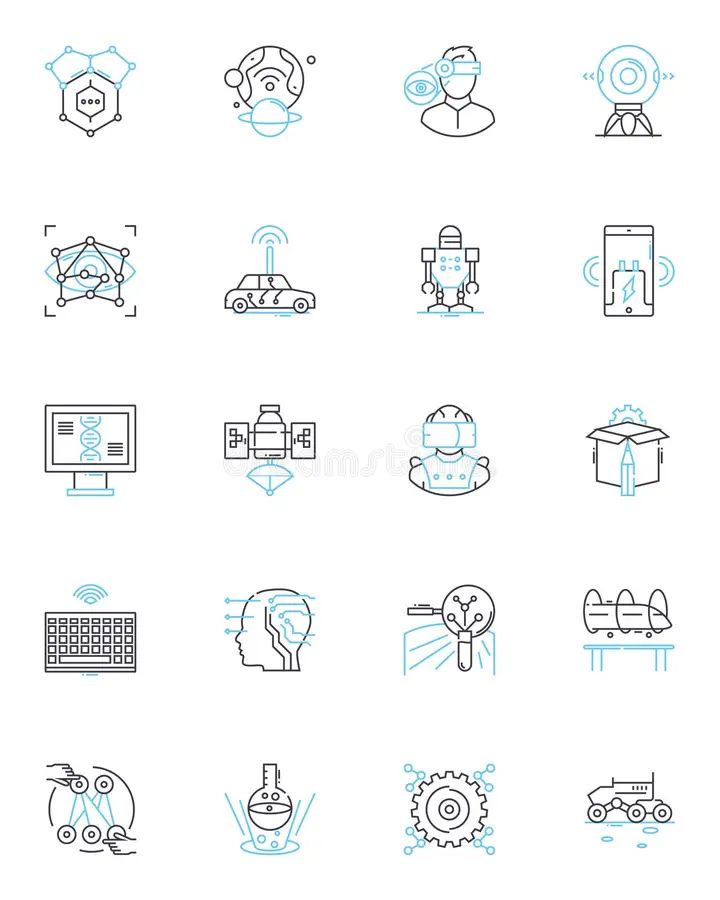 Web Programming Linear Icons Set Html Css Javascript Jquery - Nature Arts - Beautiful Retina Collection