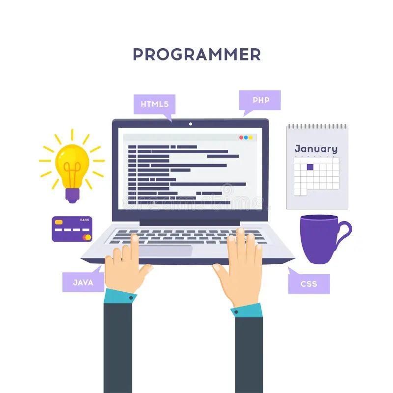 Programmer And Developer Coding Software Application 35654882 Stock - Download Classic Vintage Background | Mobile