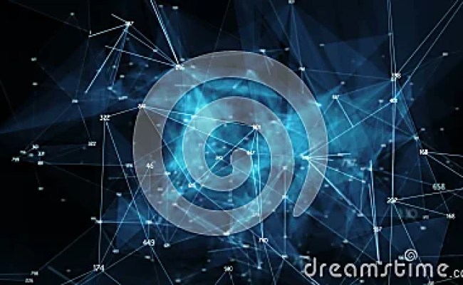 Abstract Motion Background - Digital Binary Polygon Plexus Data ...