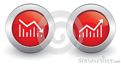 Increase Decrease Icons Stock Vector Illustration Of Menu 18737745 - Premium Vintage Art Gallery - 4K