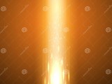 Orange Background With Stream Of Binary Code Stock Vector
