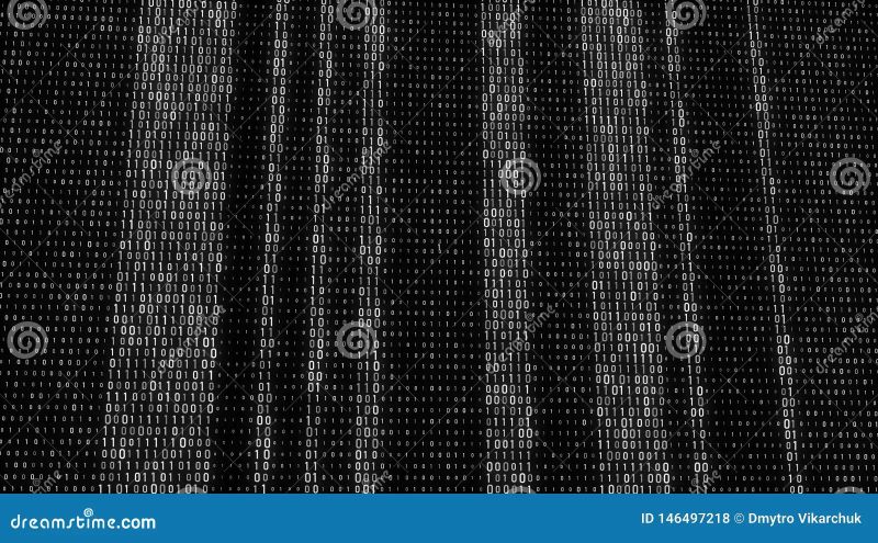 Abstract Technology Binary Code Background Computer Code Digital Flow Big Data And - Premium Sunset Background Gallery - High Resolution