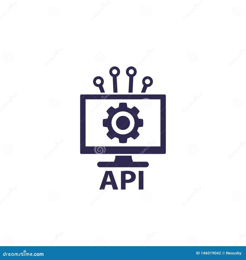 Api Icon Application Programming Interface Software Integration Line - Ocean Illustration Collection - Mobile Quality