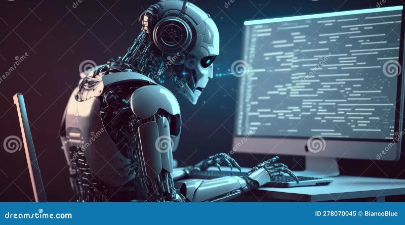 Premium Ai Image Artificial Intelligence Robot Using Computer Software - Classic Space Picture - 4K