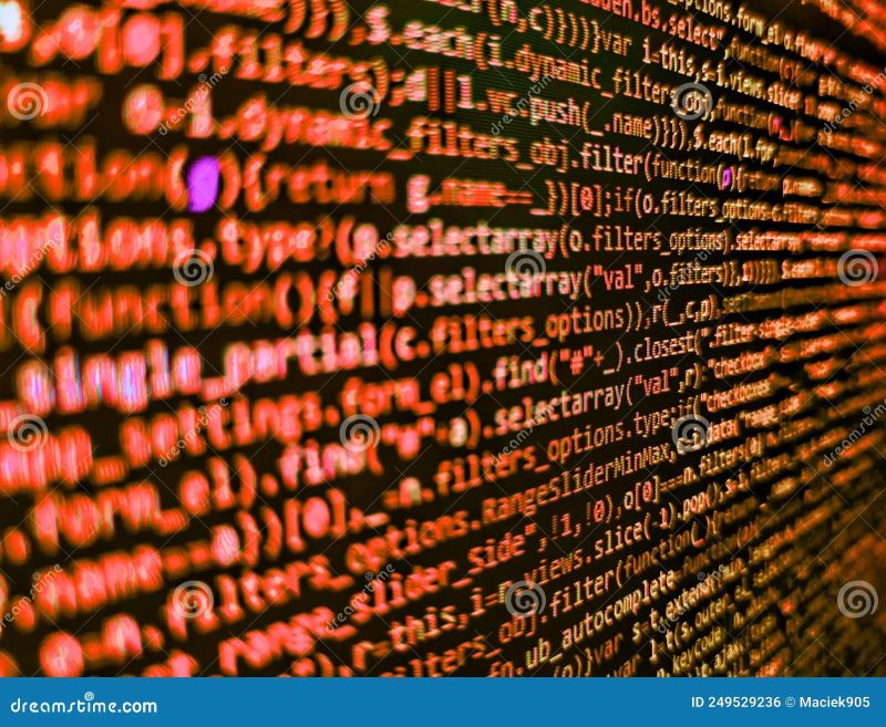 Developer Working On Program Codes In Office Background Of Software Developer Script Stock - Perfect Geometric Pattern - HD