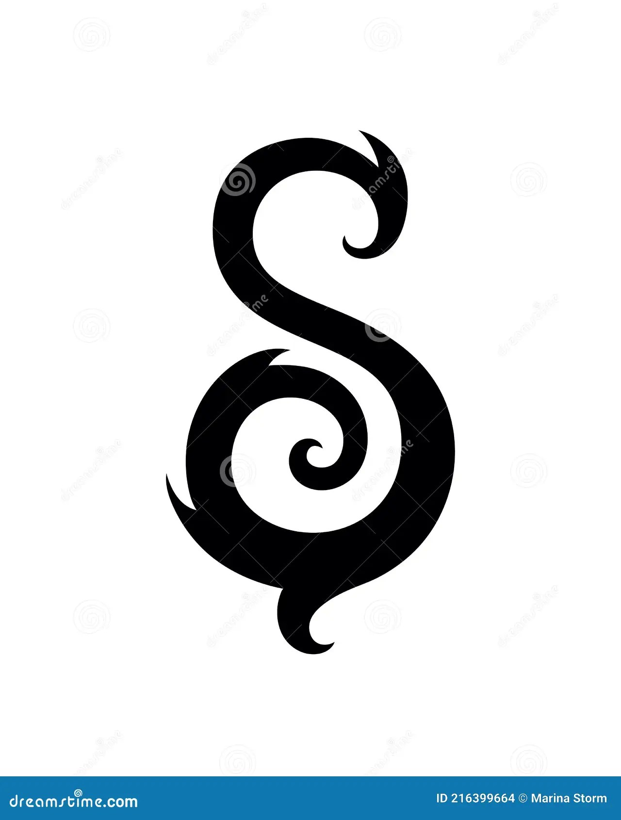 Title: S Letter Symbol. For Logo, Tattoo, Emblem, Monogram, Shield. Tribal Maori Style. Stock Vector - Illustration Of Lettering, Concept: 216399664 1600_x_1370_jpg