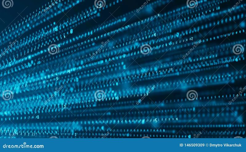 Abstract Technical Background Big Data Binary Code Hacker Attack Blockchain Artificial - Elegant Landscape Background - 8K