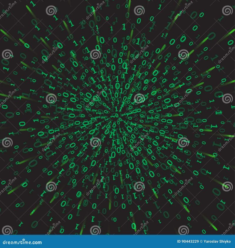 Binary Code Green And Dark Background Digits On Screen Algorithm Binary Data Code Decryption - Download Elegant Colorful Wallpaper | Mobile