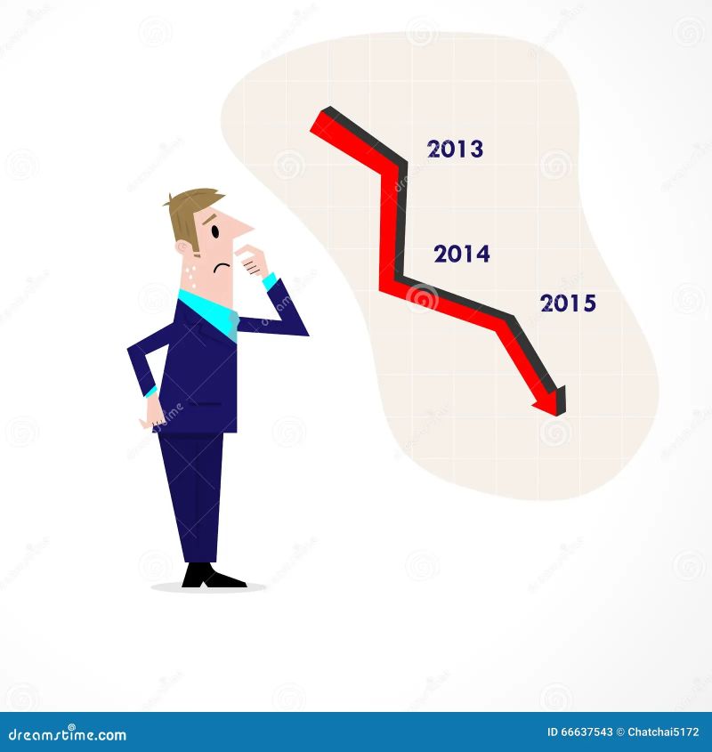 3d Decrease Graph Stock Illustration Illustration Of Investment 14222873 - HD Ocean Wallpapers for Desktop