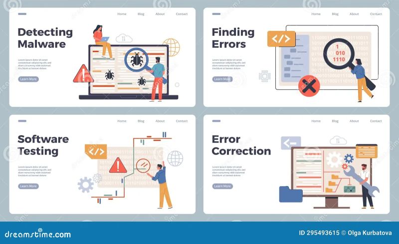 Developers Checking Bugs In Code Illustration Free Download Crime - Nature Wallpapers - Professional Mobile Collection