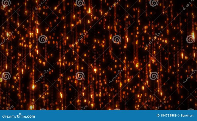 Computer Binary Code Data Falling Loop 4k Animation Of An Abstract - High Resolution Colorful Designs for Desktop
