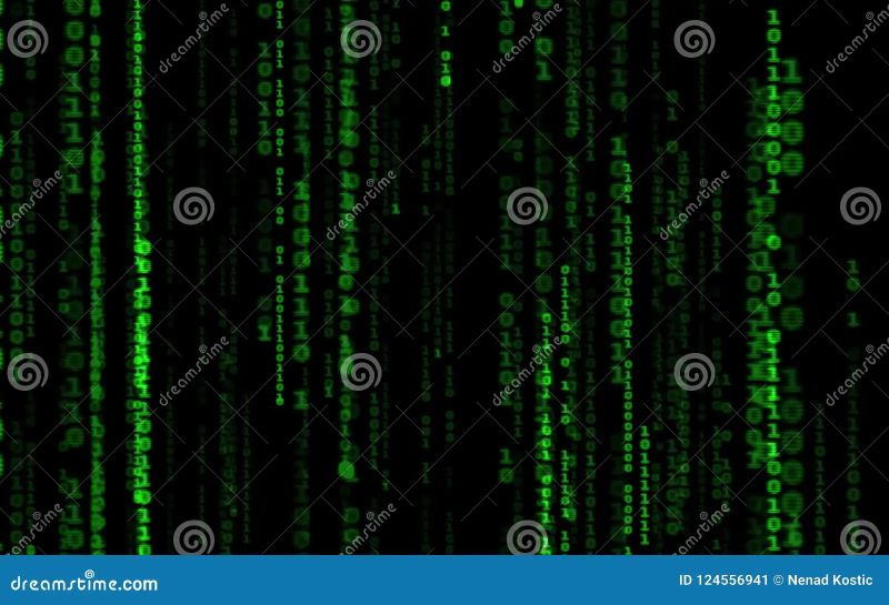 Computer Code Falling Matrix Style Stock Illustration Illustration - Best City Photos in Retina