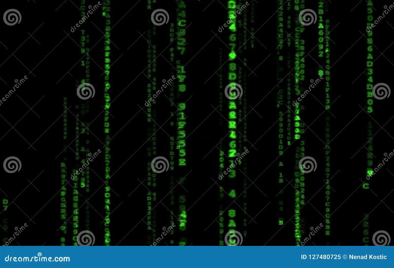 Computer Code Falling Matrix Style Stock Video Video Of Number Glow - Mobile Abstract Photos for Desktop