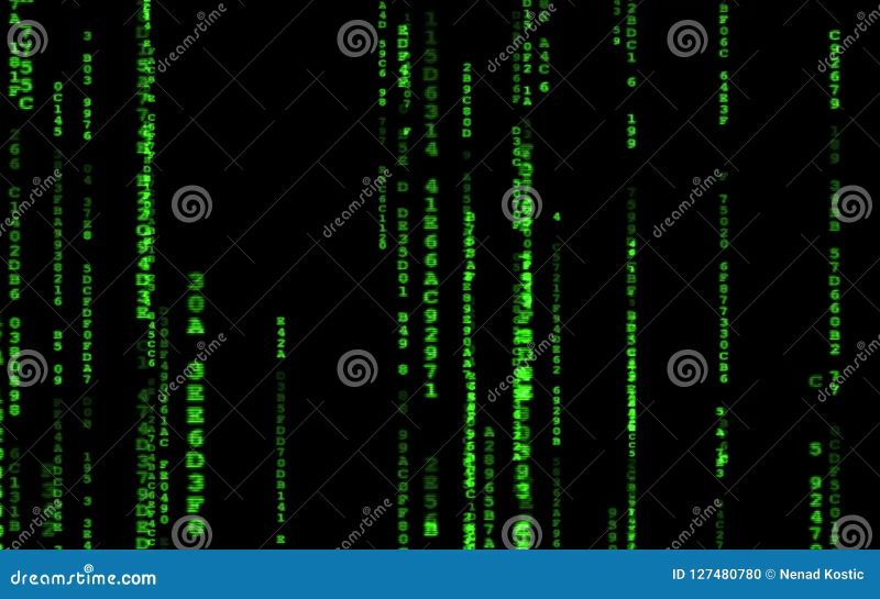 Matrix Code Falling Computer Digital Code Rain Background High Tech Digital Matrix Binary Code - Landscape Designs - Gorgeous HD Collection