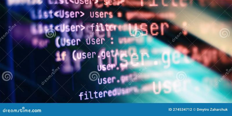 Programming Code Abstract Screen Of Software Developer Coding Script - Stunning Gradient Photo - Retina