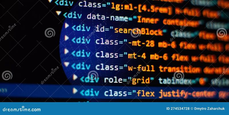 Programming Code Abstract Screen Of Software Developer Coding Script Text On Screen Stock - Amazing Space Photo - Retina