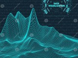 Data Visualization Background Futuristic Design Hud Element Binary
