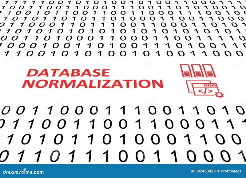 Database Normalization Concept Binary Code 3d Stock Illustration - Premium 4K Geometric Patterns | Free Download