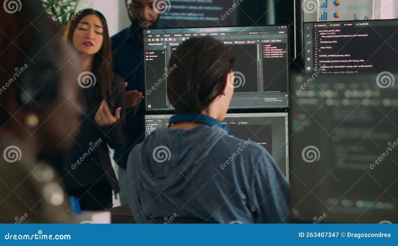 Software Developer Learning New Program Code On Terminal Window Using - Ultra HD Ultra HD City Images | Free Download