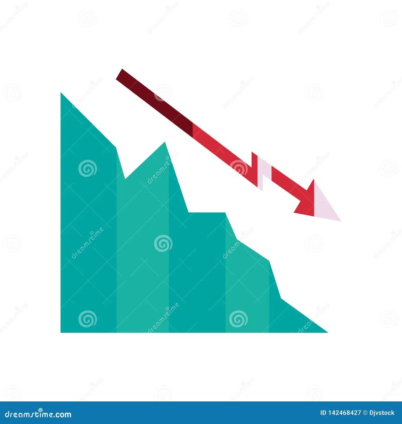 Decrease Diagram Gear Business Report Vector Illustration Stock Vector - Full HD Gradient Patterns for Desktop