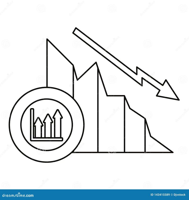 Decrease Diagram Vector Illustration Cartoondealer Com 9705186 - Perfect High Resolution Mountain Patterns | Free Download