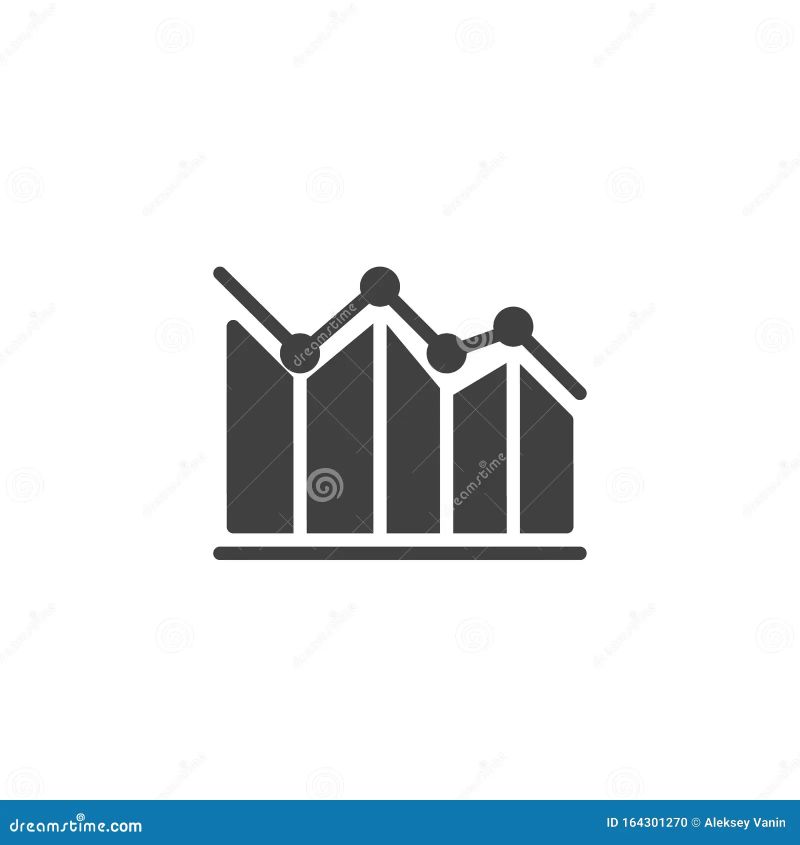 Premium Vector Decrease Diagram Icon Design Graph Down Reduce Symbol - Retina City Pictures for Desktop