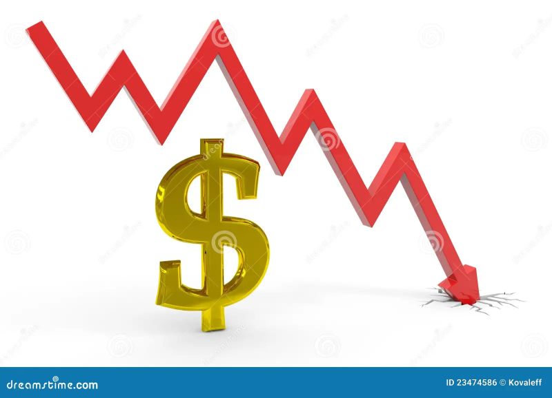 Decrease Dollar Graph Stock Illustration Illustration Of Market - Light Wallpapers - Beautiful Ultra HD Collection