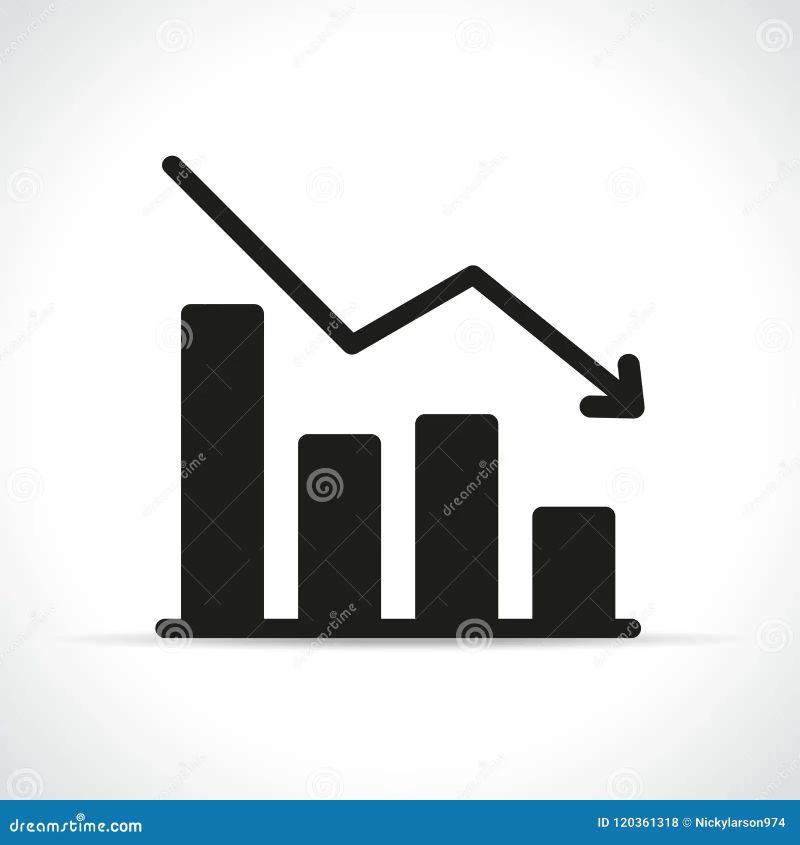 3d Decrease Graph Stock Illustration Illustration Of Investment 14222873 - Retina City Wallpapers for Desktop