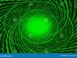 Digital Binary Data Tunnel And Binary Code Streaming On The Black
