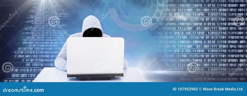 Anonymous Hacker With Computer Code Binary Interface Stock Photo Image Of Design Computing - Nature Illustrations - Professional Desktop Collection