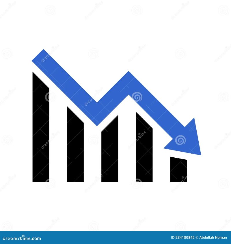 Downward Down And Decrease Market Graph Icon Design Stock Vector Illustration Of Graph - Premium Light Photo Gallery - Retina