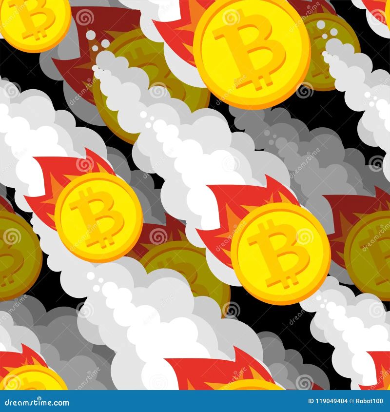 Falling Bitcoin Price Decrease In Value Crypto Vector Image - Ultra HD Gradient Background - Full HD